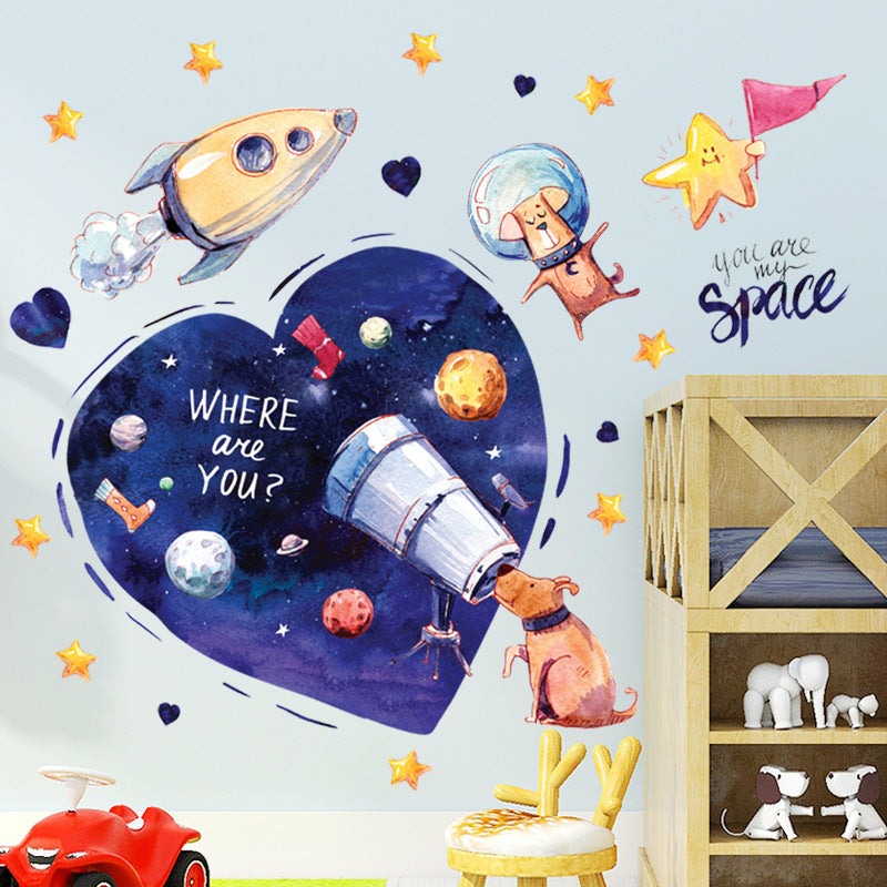 Boy wallpaper sticker decoration