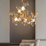 Copper Branch Chandelier Creative Crystal Chandelier