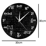 Math Wall Clock Mathematics Clock