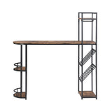 Industrial Bar Table Set With 2 Chairs