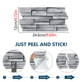 Backsplash Light Grey Bathroom Decoration And Accessories Wall Sticker