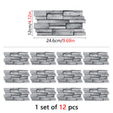 Backsplash Light Grey Bathroom Decoration And Accessories Wall Sticker