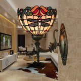 European Retro Creative Dragonfly Wall Lamps For Living Room And Bedroom