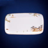 New Chinese Style Hotel Table Ceramic Dining Restaurant Kitchen Plate