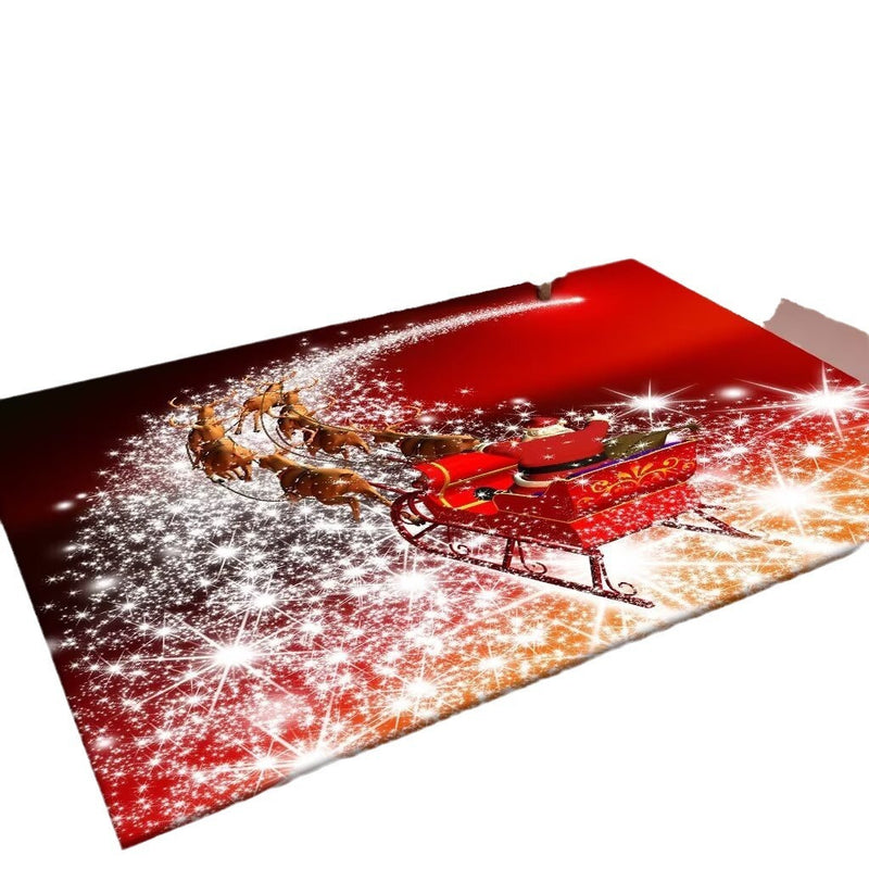Crystal Velvet Carpet Floor Mat Christmas Living Room Carpet