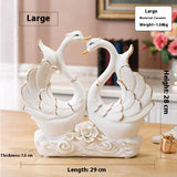 Swan Ornaments Ceramic Home Accessories Ornaments