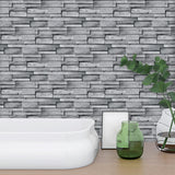 Backsplash Light Grey Bathroom Decoration And Accessories Wall Sticker