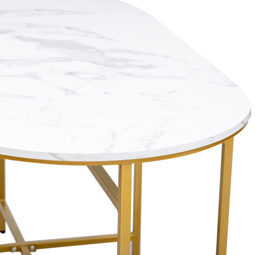 Kitchen Dining Table Set Made Of Steel Frame